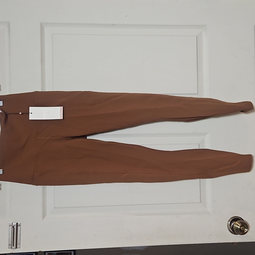CALIA Women’s Seamed Ribbed Essential 7/8 Legging: ROCKY MOUNTAIN BROWN: NWT: S